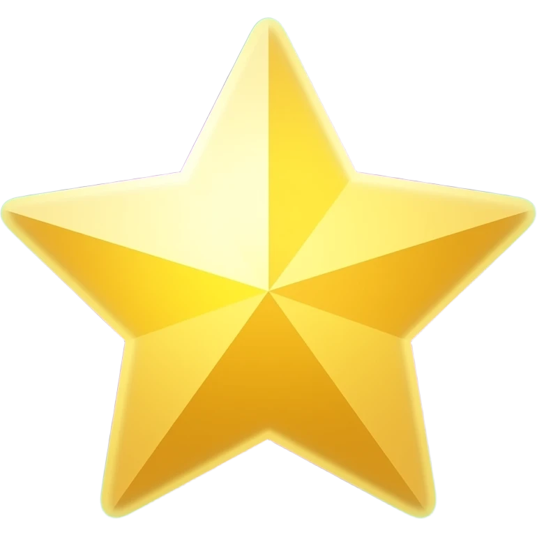 Aether: “Glowing golden yellow star with purple and green ethereal aura, spirit element symbol, mystical flat vector with radiant glow” emoji