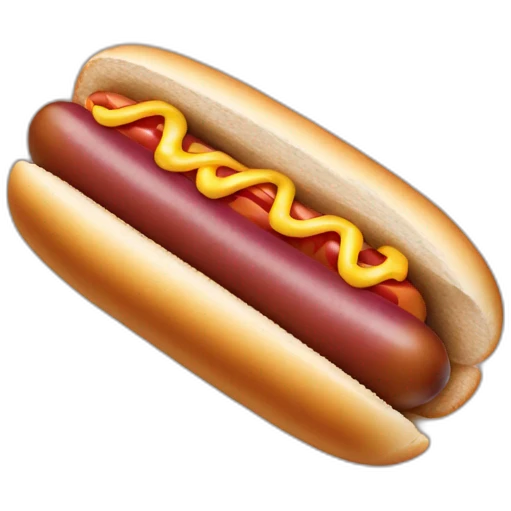 Pourple Hot dog emoji