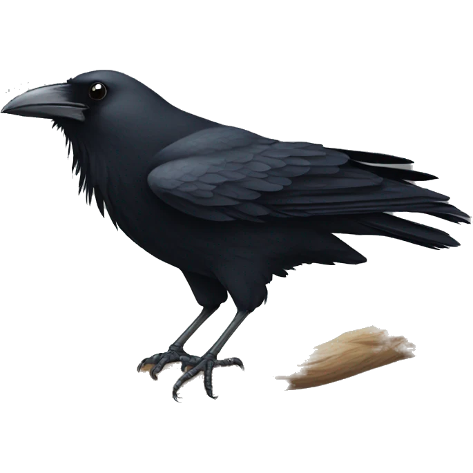 Beautiful crow emoji