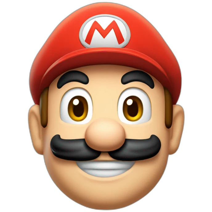 Mario bros face emoji