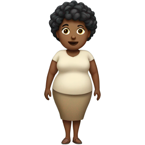 Fat Black Woman emoji