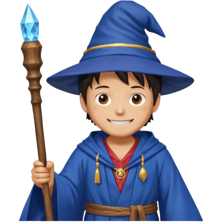 luffy one piece Wizard emoji