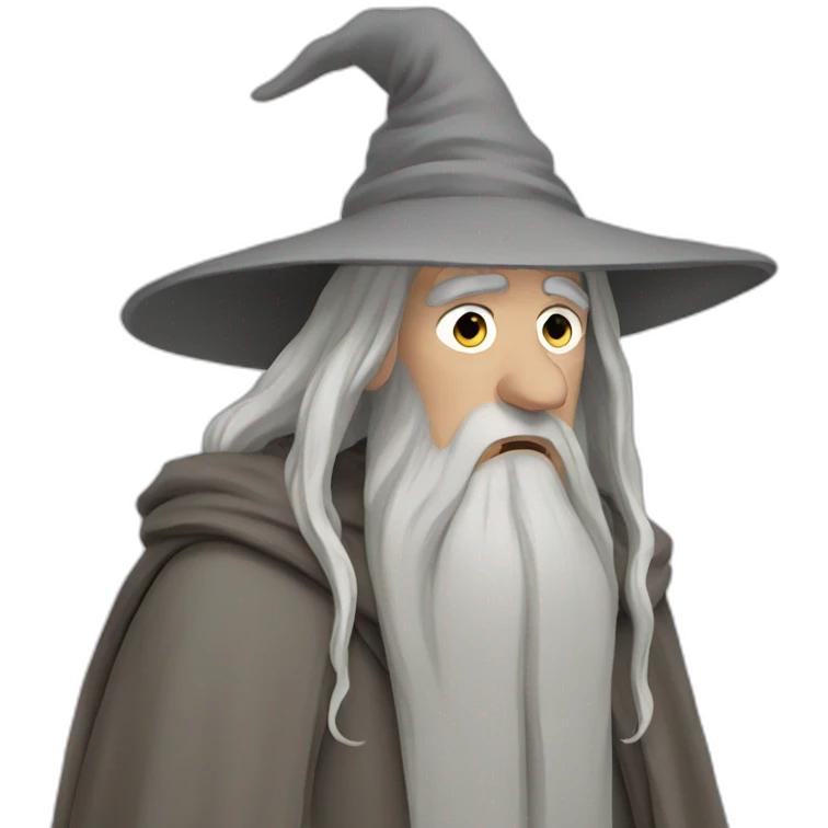 gandalf looking depressed emoji