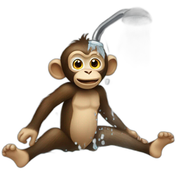 monkey showering emoji