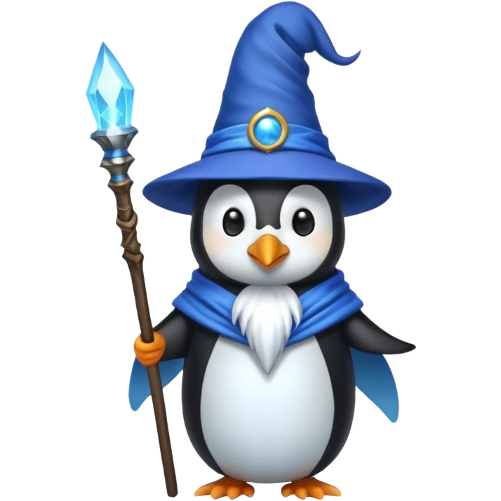 Penguin Wizard emoji