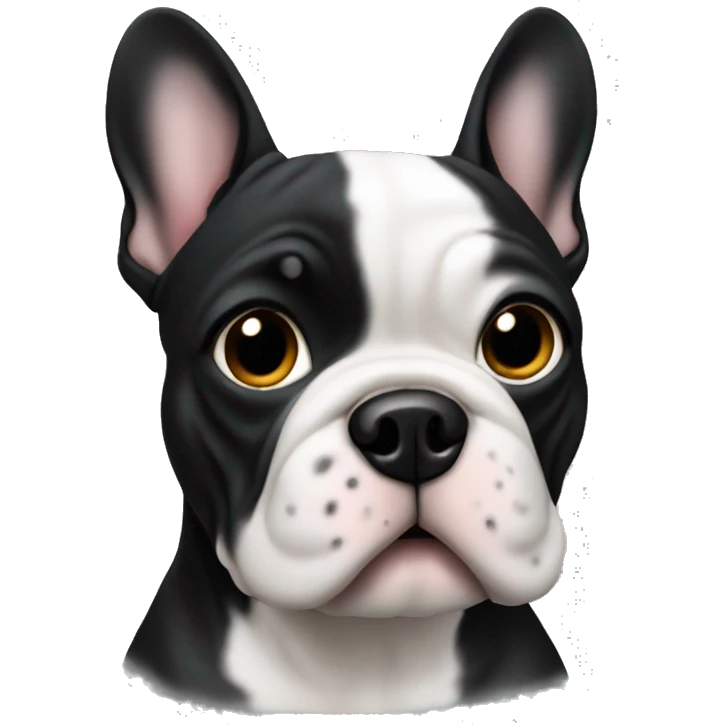 French buldog black  emoji