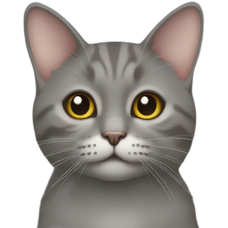 Chat sur souris emoji