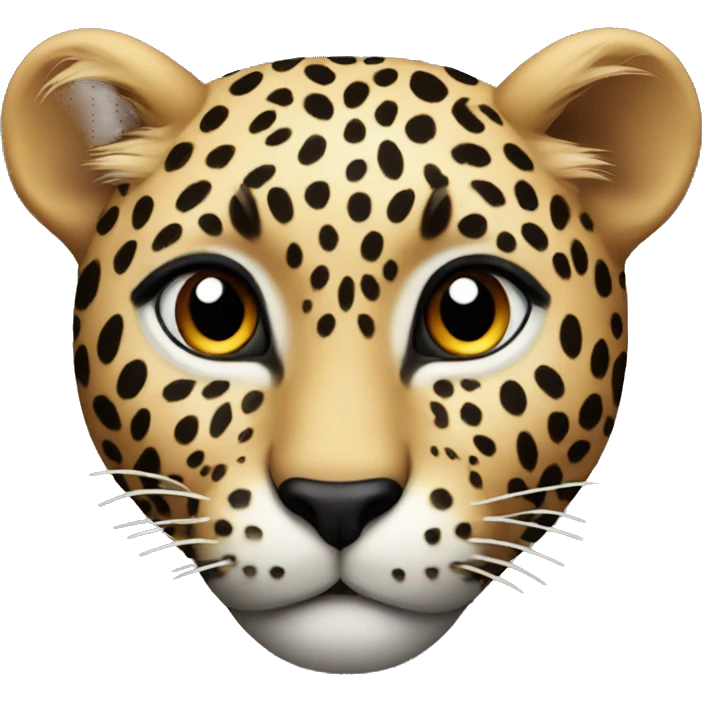 Leopard heart emoji
