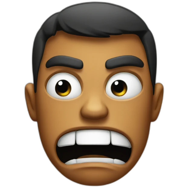 Angry with saying ok emoji