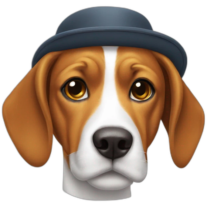 hat beagle emoji