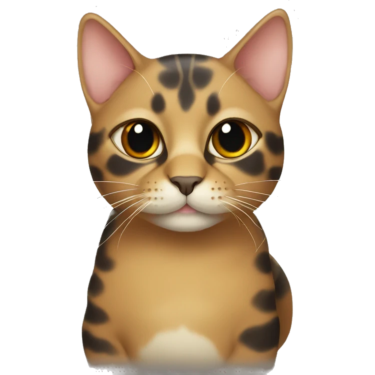 Tortoise colored cat emoji