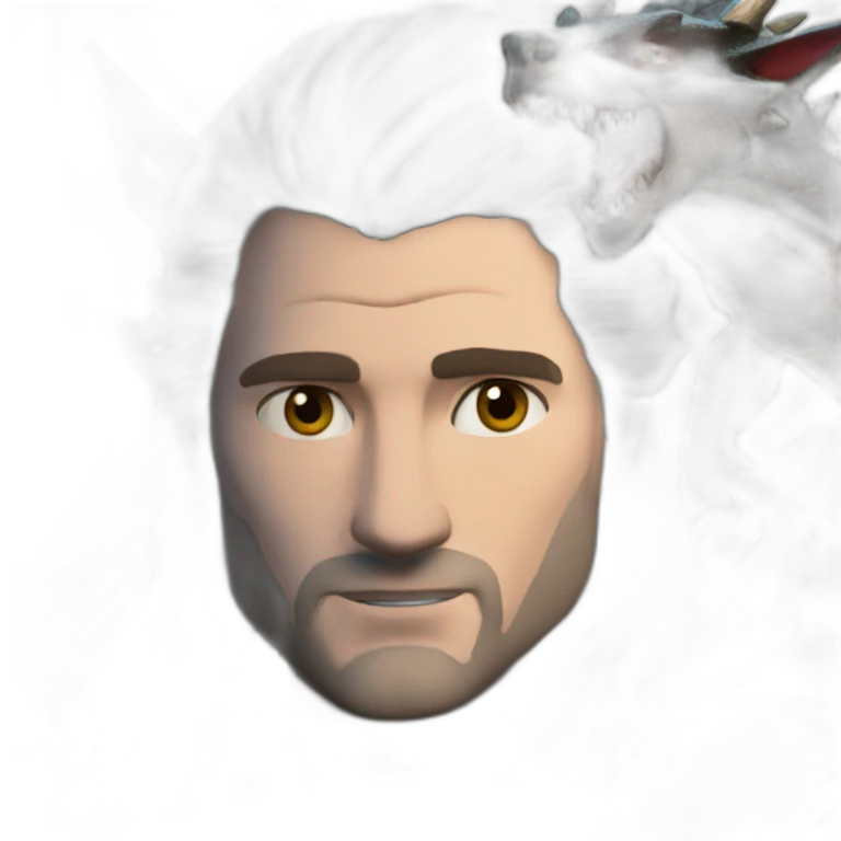 Witcher with dragon emoji