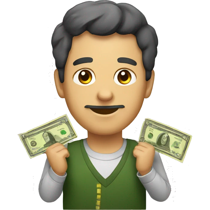 ladrón con dinero emoji