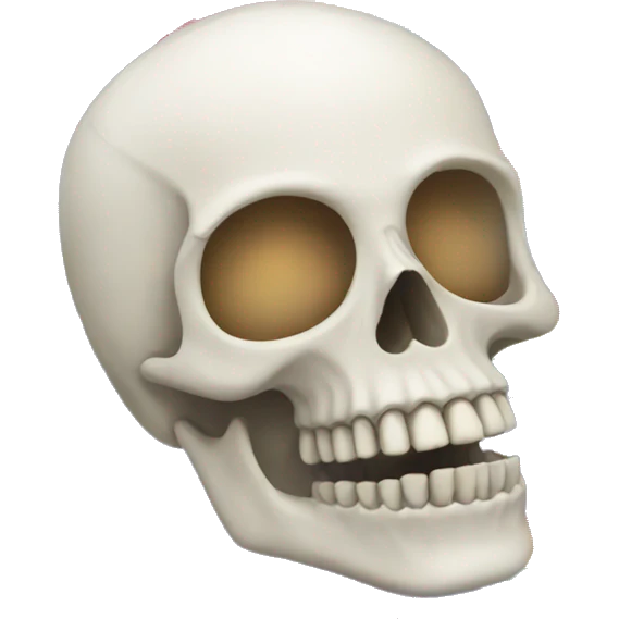 skull and rainbow emoji