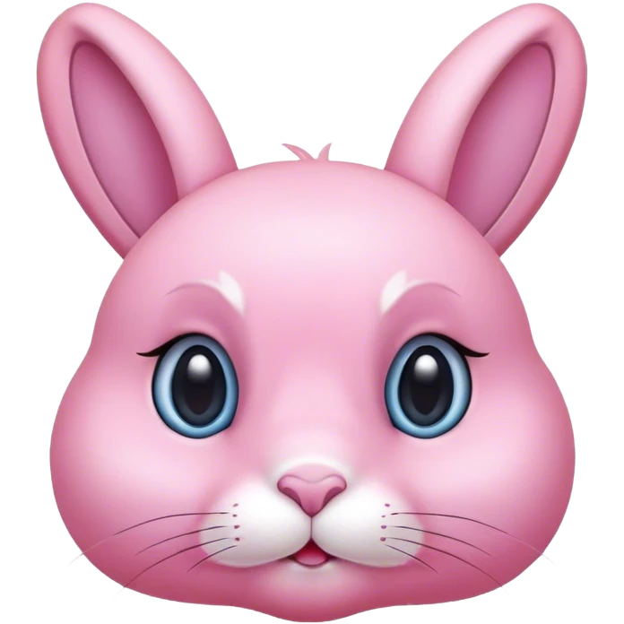 Pink bunny emoji
