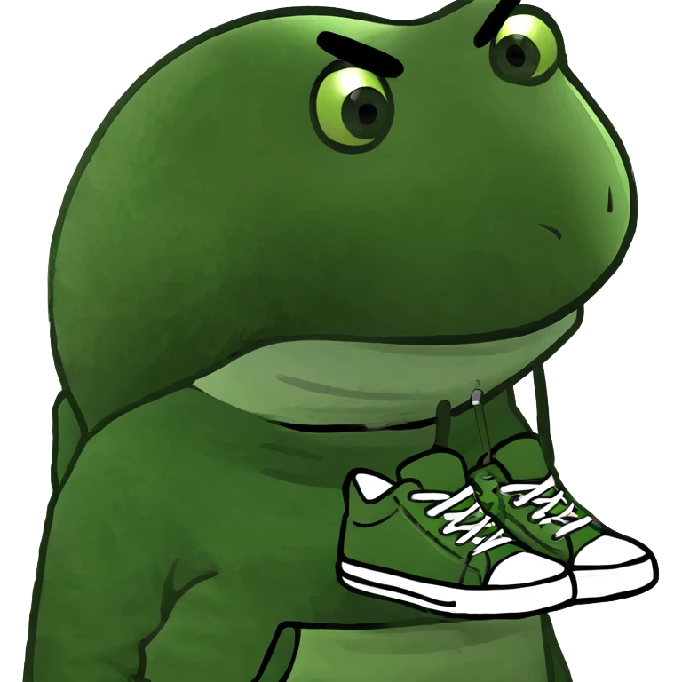 Sprite wearing a hoodie emoji