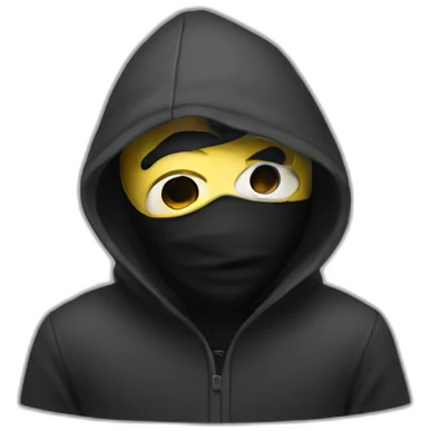 thief with mask face emoji