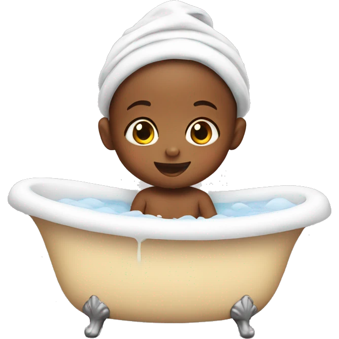 baby in bath  emoji