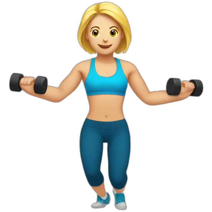 People working out with text saying loop emoji