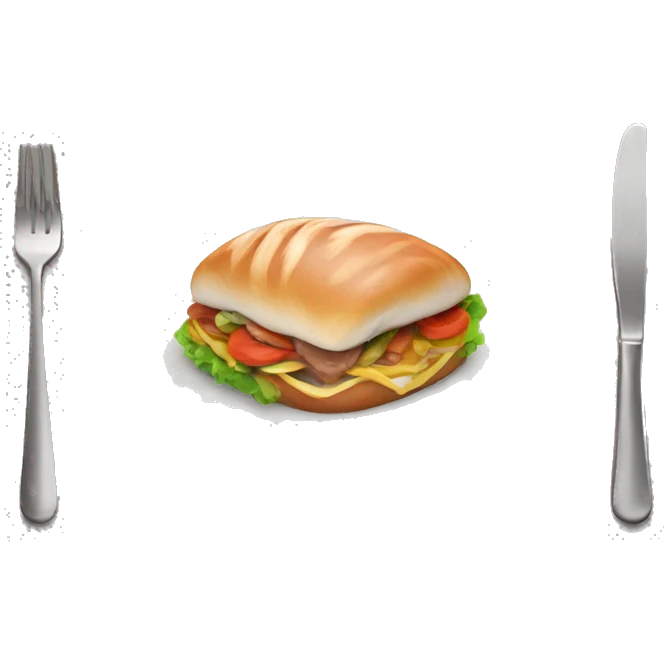 muscle flex with plate of food emoji