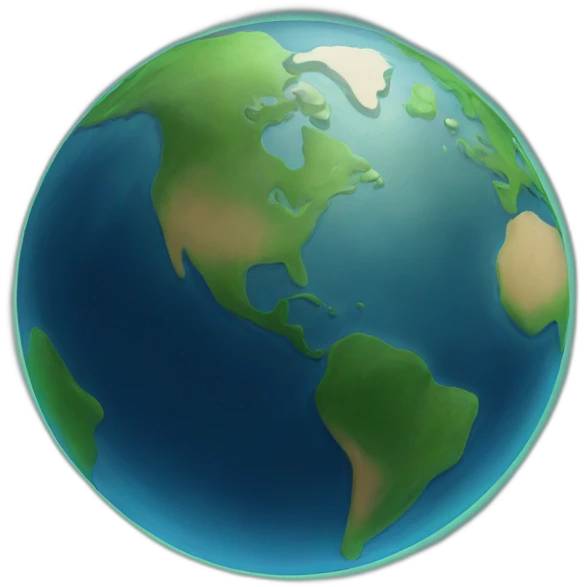 The Earth emoji