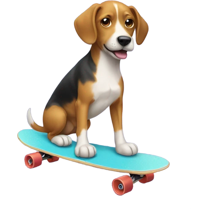 Dog on skateboard  emoji