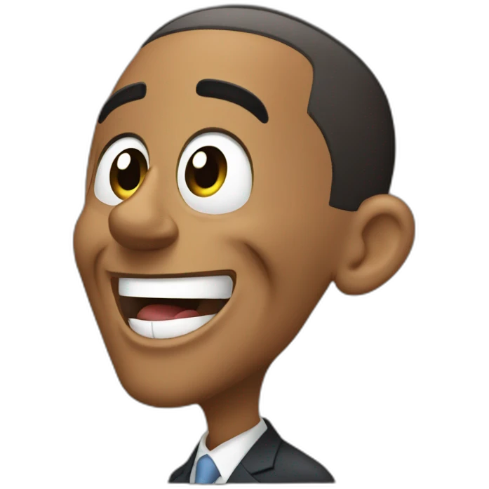 Barack obama happy surprised emoji