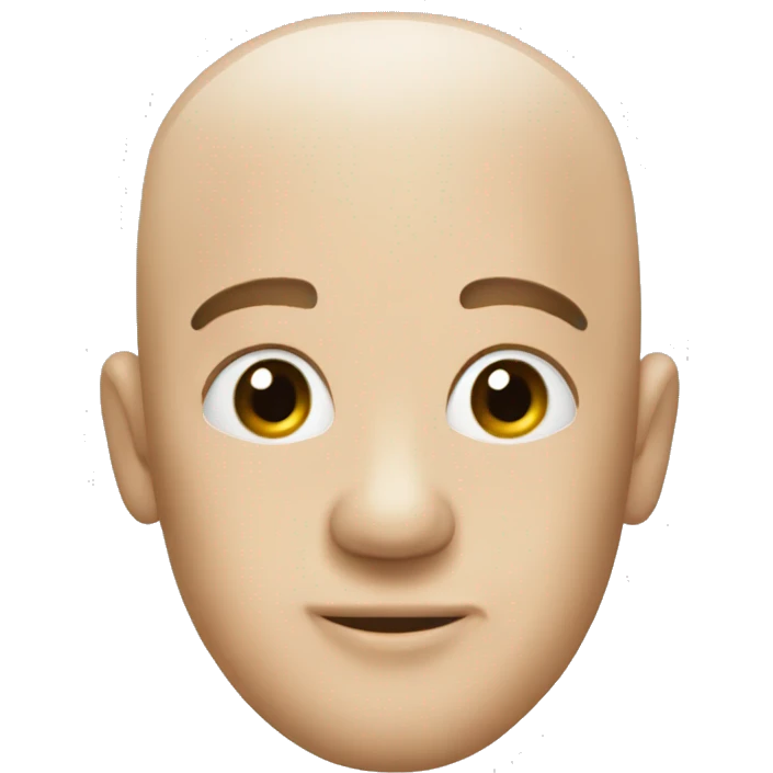 Skibidi toilet bald head emoji