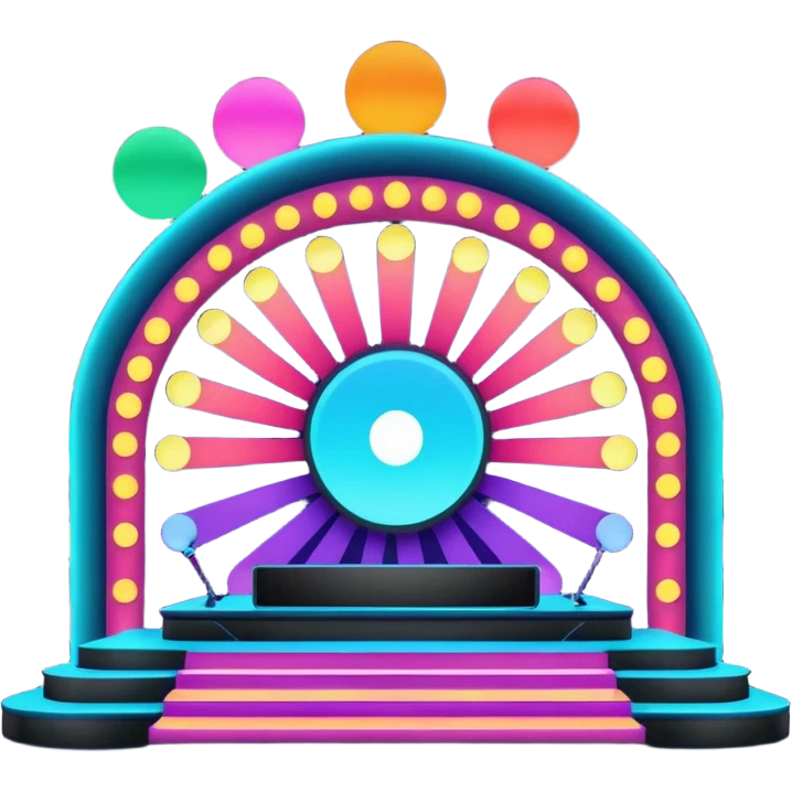 electronic music festival stage emoji