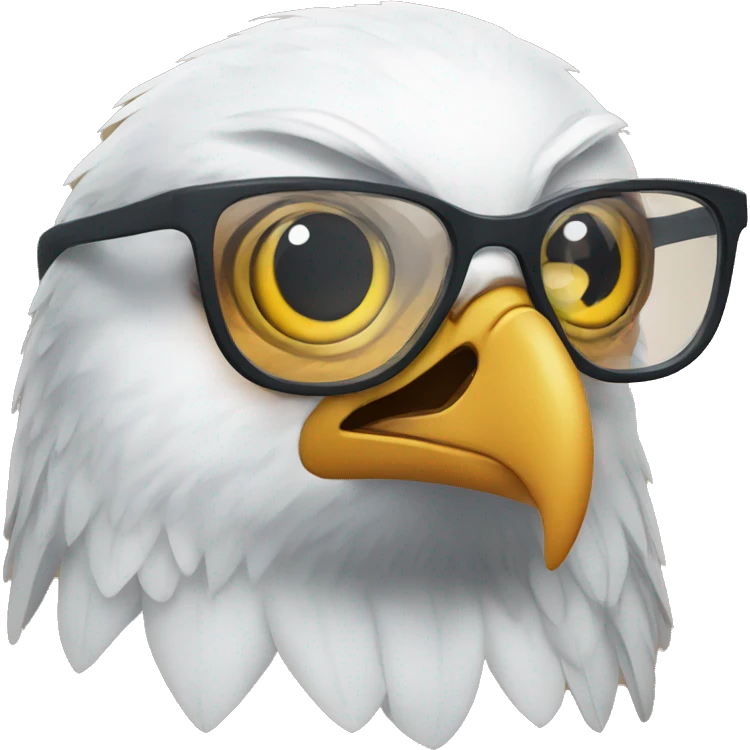 eagle with glasses emoji