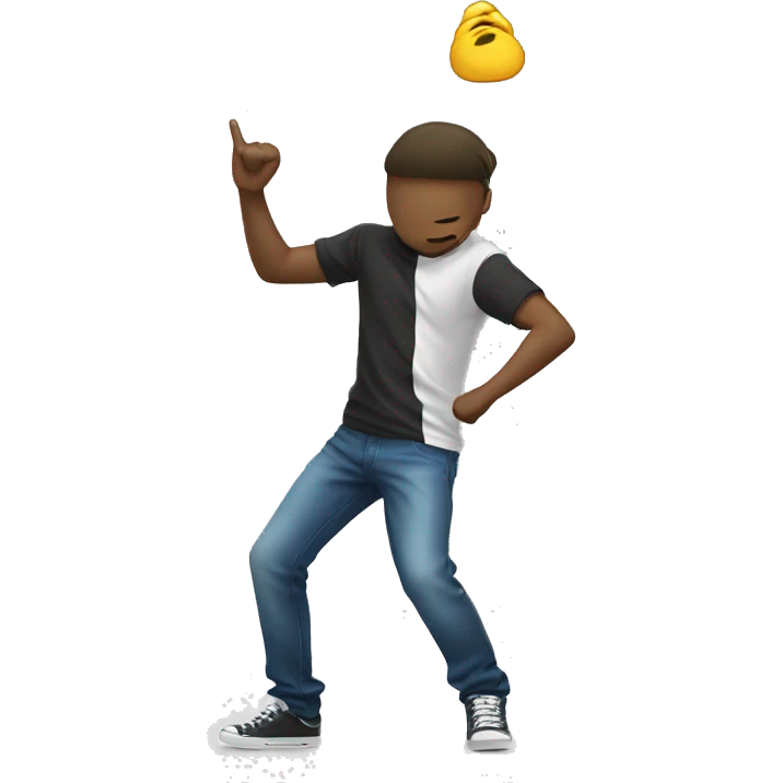 teen dabbing emoji