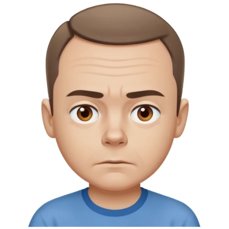Carl from Sling Blade, neutral expression emoji
