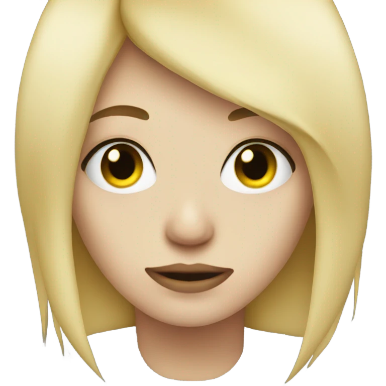 Blonde Emo Girl emoji