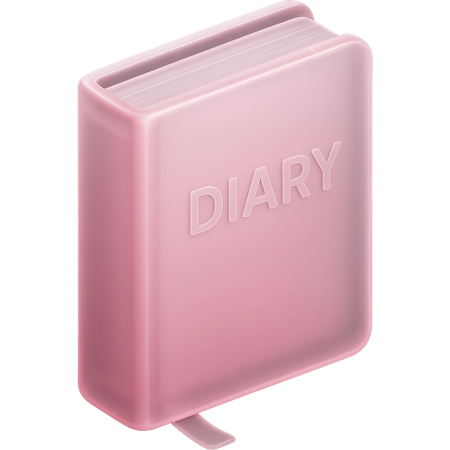 a pink diary emoji