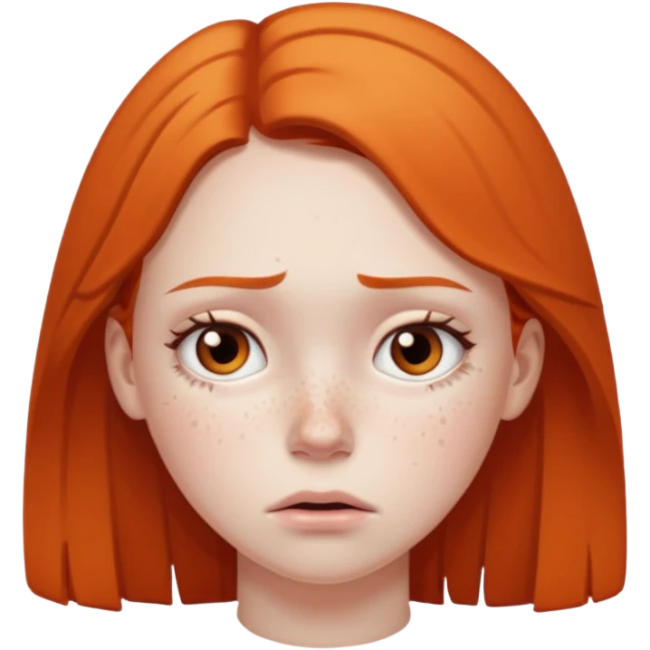 a girl is sad and mad emoji