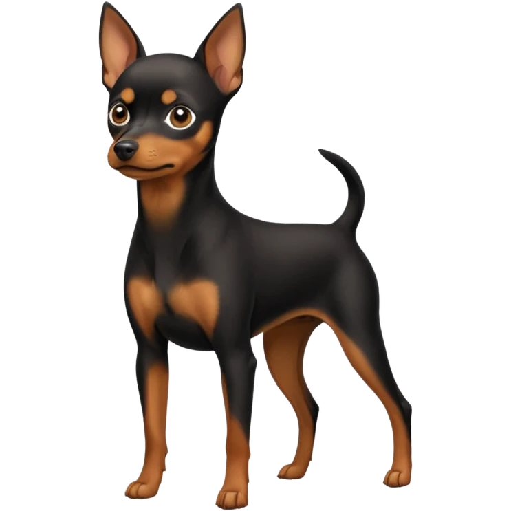 Miniature pinscher dog emoji