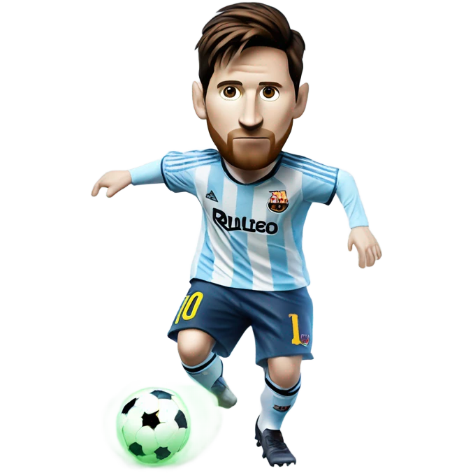 Lionel messi as a ghost emoji