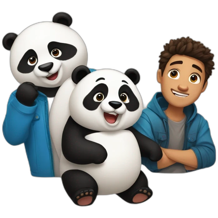ryan and max c and panda and zaur  emoji