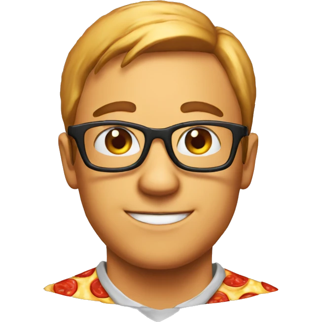 nerd pizza emoji