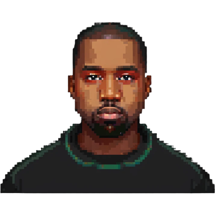 face of Kanye West emoji