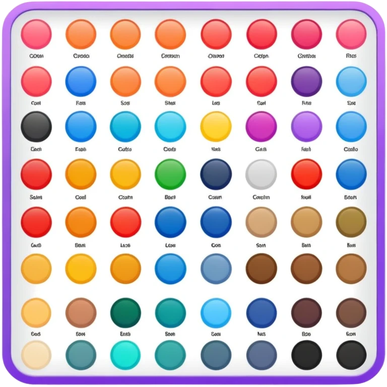 color palette guide book emoji