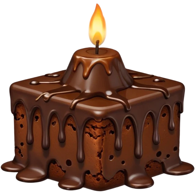 Brownie candle emoji