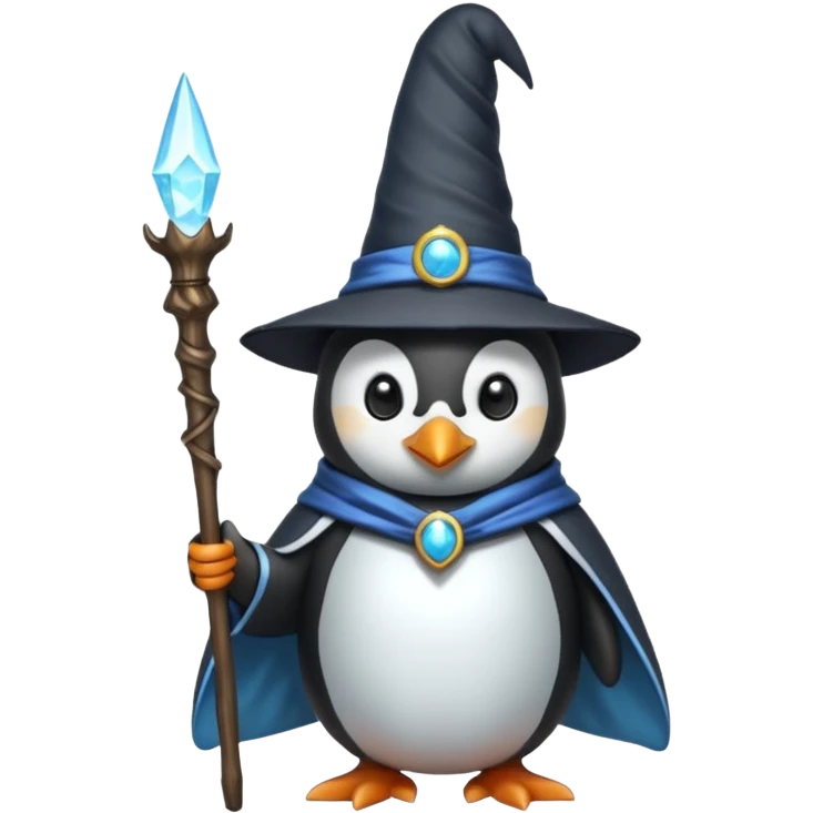 Penguin Wizard emoji
