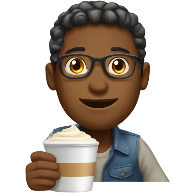 Café con leche  emoji
