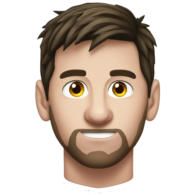 Messi con anteojos emoji