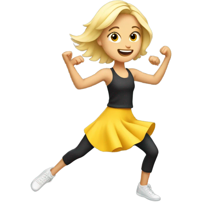 Blond girl dancing emoji