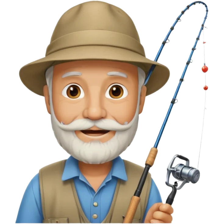 С Днем рождения дедушку с бородкой. он рыбак и автолюбитель. emoji