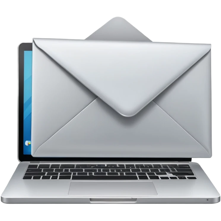 envelope digital laptop emoji