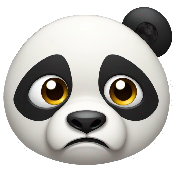 Grumpy panda emoji