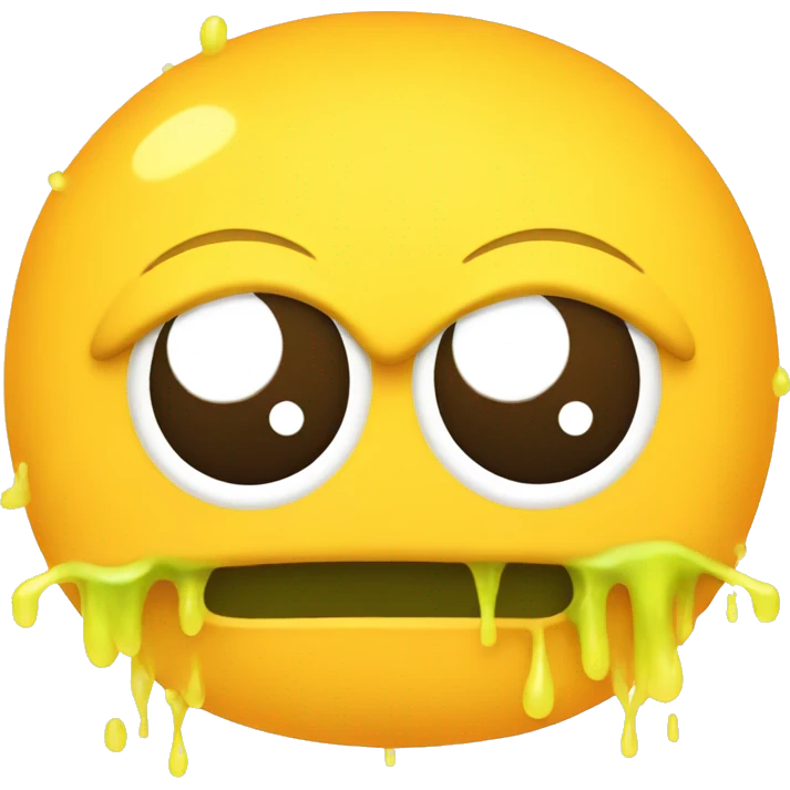 slime creature in white background emoji